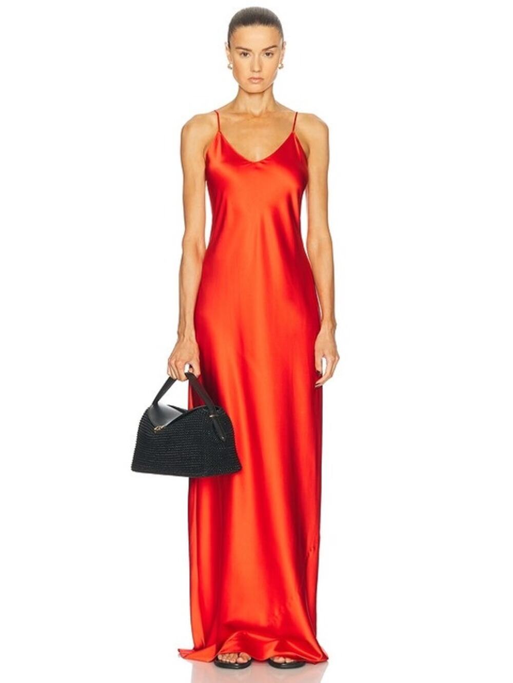NWT Eterne Mila Silk Maxi Dress in Poppy Small